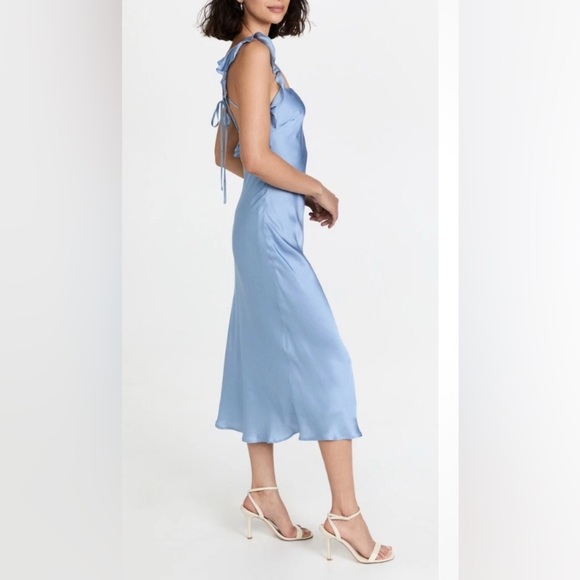 ASTR The Label Rina Satin Dress L - Picture 3 of 10